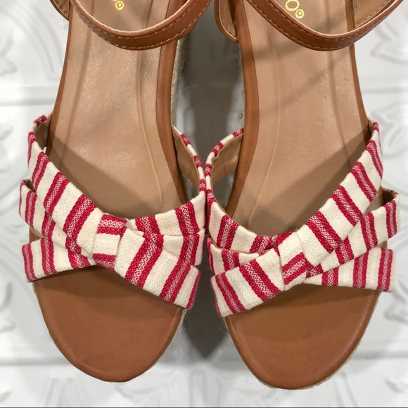 NWOT Bamboo Platform Wedge Espadrilles Sandals - Picture 8 of 11